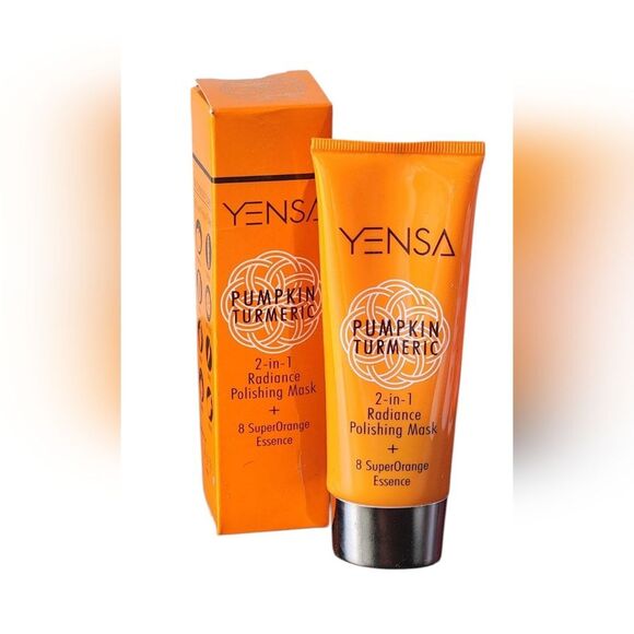 Yensa Pumpkin Tumeric 2-in-1 Radiance Polishing Mask + 8 SuperOrange Essence - Picture 1 of 4